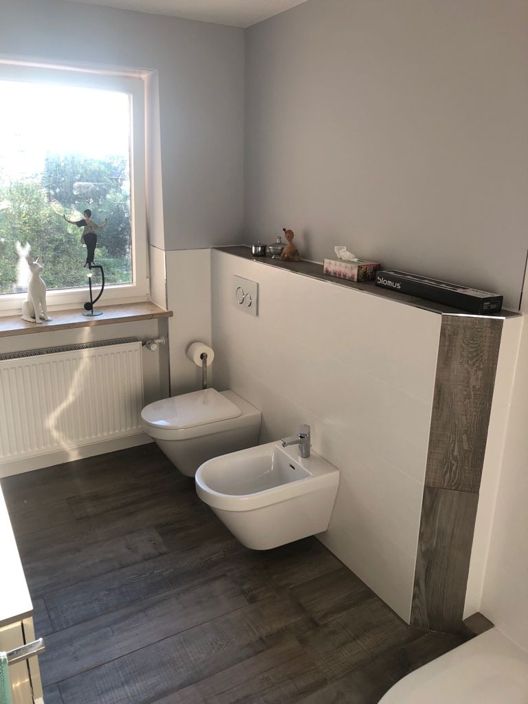 Neubau eines Badezimmers - WC und Bidet